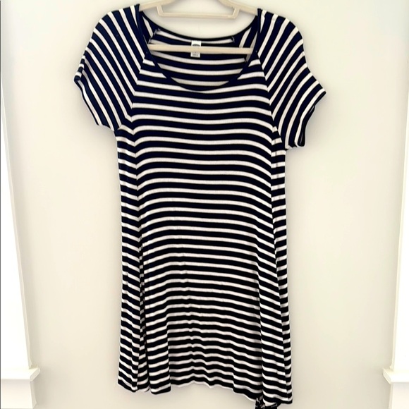 Old Navy Navy and White Striped Dress size S - Picture 1 of 7